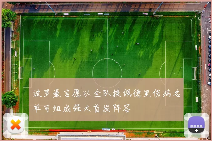 波罗豪言愿以全队换佩德里伤病名单可组成强大首发阵容